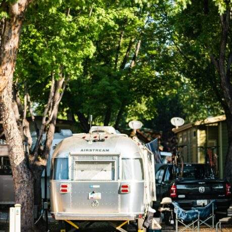 rv parked at rv site in munds park az